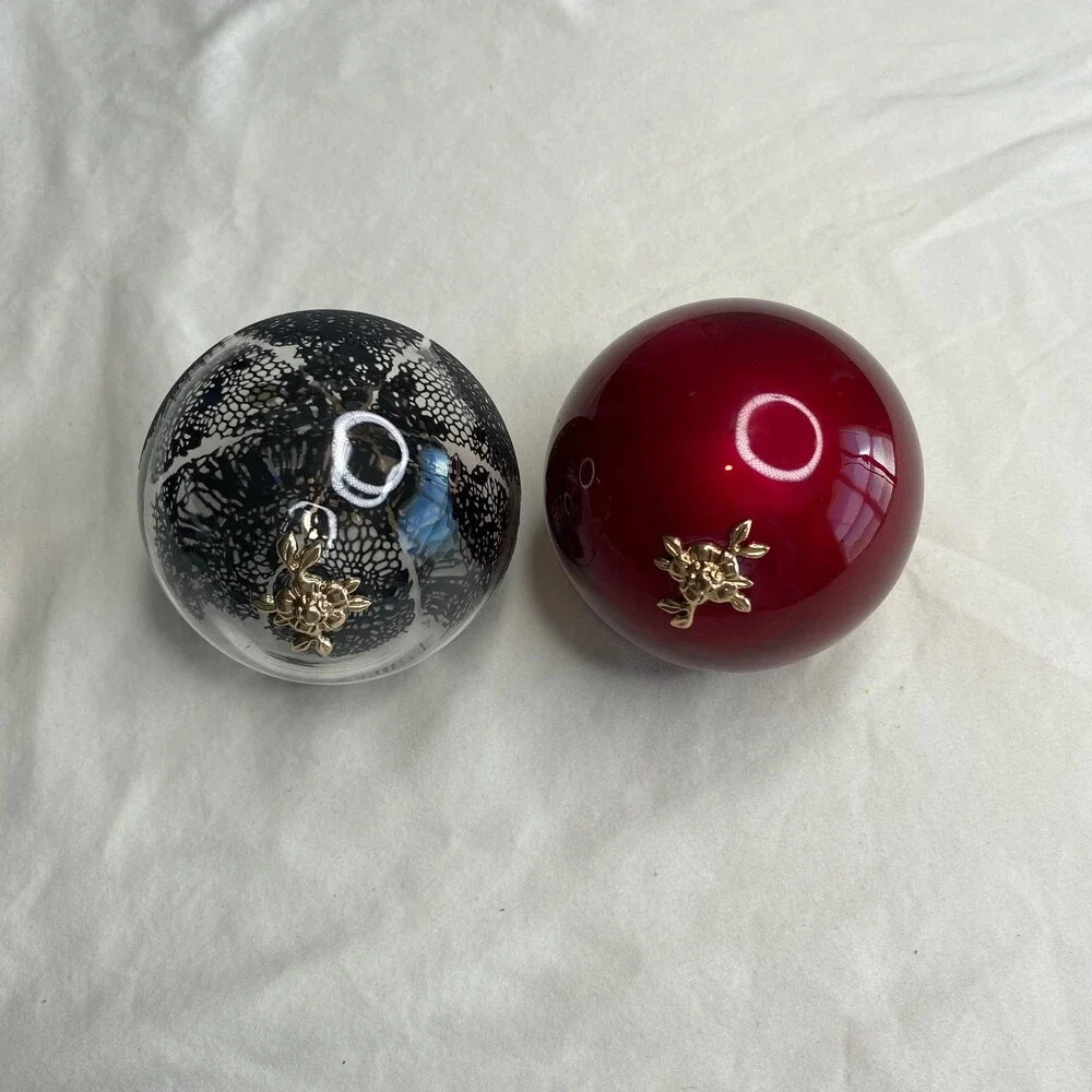Jason Wu Ornament designer limitted rare pair glass decorations Christmas tree